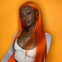 Load image into Gallery viewer, Orange Lace Front Wig