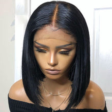 Load image into Gallery viewer, Natural Black Bob Lace Front Wig