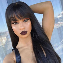 Load image into Gallery viewer, Straight Bangs Lace Front Wig