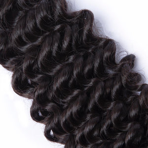 Human hair curly wave bundle 