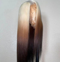 Load image into Gallery viewer, Straight Ombre #613/#30/1B Lace Front Wig
