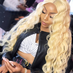 613 Blonde Body Wave Lace Front Wig #1