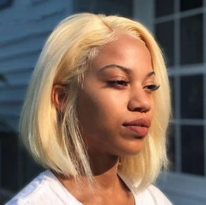 613 Blonde Straight Bob Lace Front Wig
