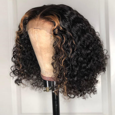 Deep Curly Bob Lace Front Wig
