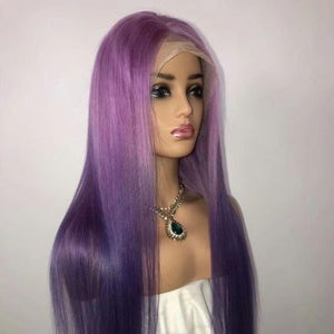 Ombre Purple Loose Wave/Straight Lace Front Wig